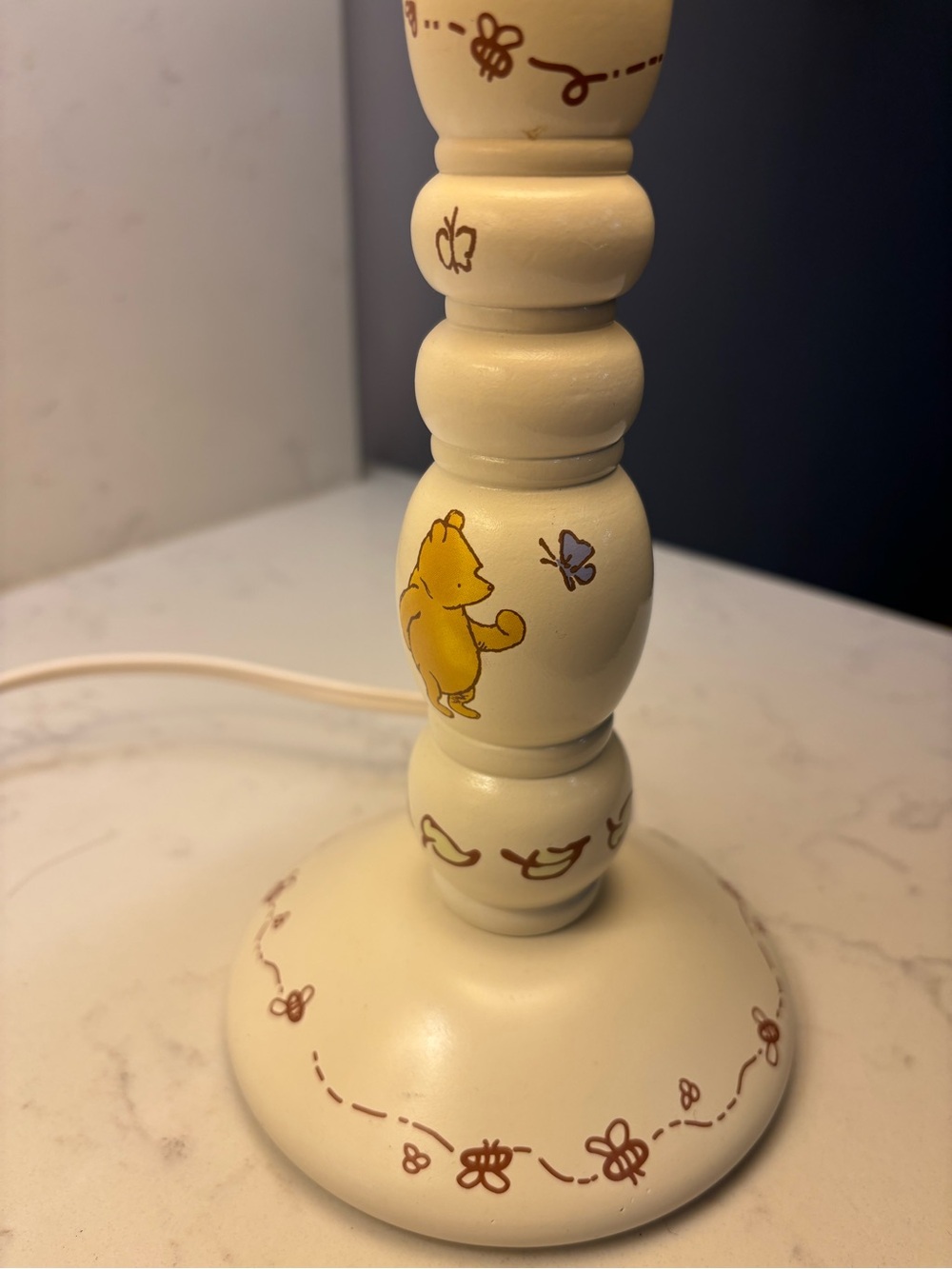 Disney WINNIE THE POOH Matching Table Lamps Pair Nursery Bedroom Vintage Y2K - Picture 6 of 6